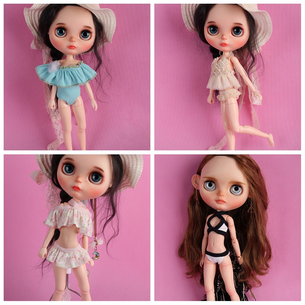 Милый купальник Blyth, 1 комплект, модный купальный костюм для кукол Blyth, аксессуары, Одежда для кукол