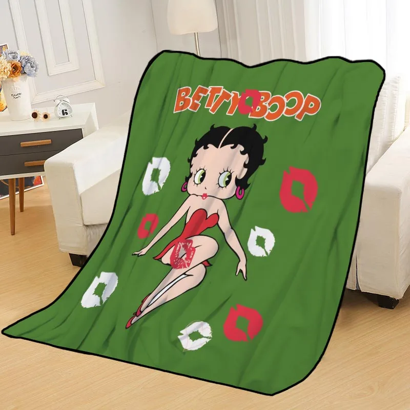 Одеяла на заказ изготовленные на заказ одеяла Betty Boop мягкие TR DIY ваше изображение дропшиппинг пледы путешествия одеяло - Цвет: Blanket 14