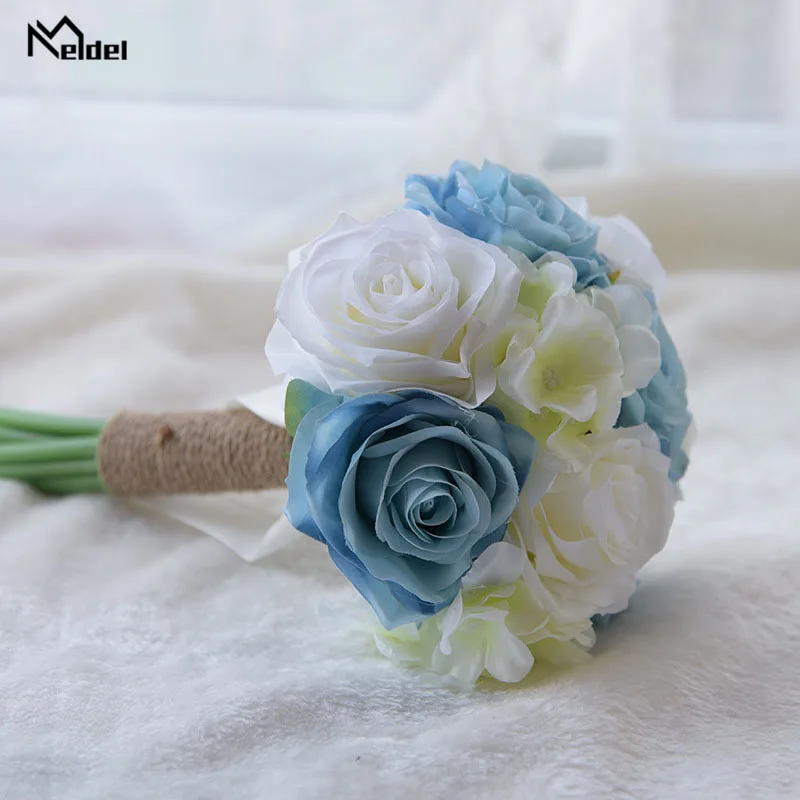 blue white rose