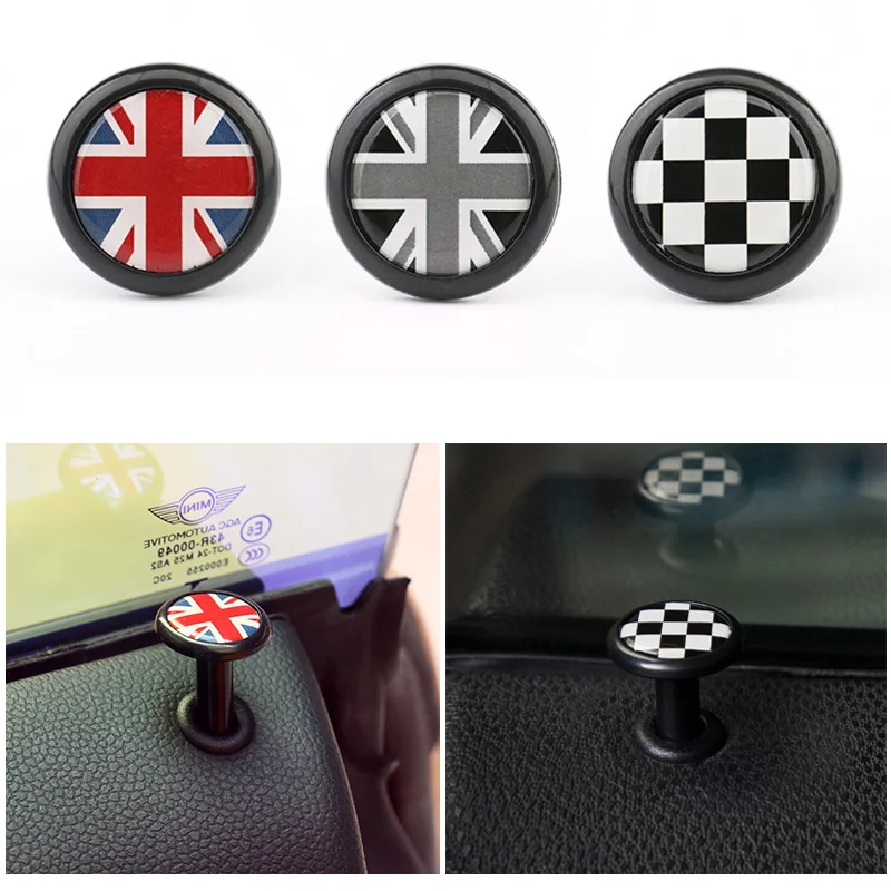 2PCS Car Styling ABS Refitting Door Pin Lock Decoration for MINI ONE Cooper R52 R53 R55