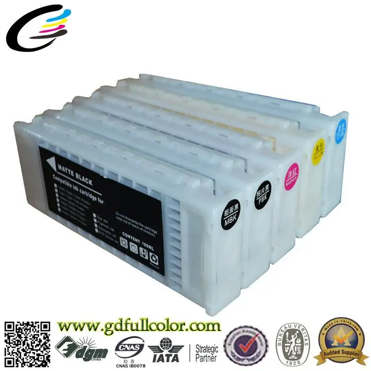 

700ML Refillable Ink Cartridge T3080 T5080 T7080 for Epson SureColor Printer with Specialized Pigment Ink