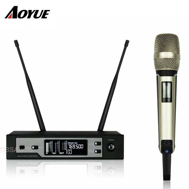 UHF SM9100 черный золотой профессиональный беспроводной микрофон UHF