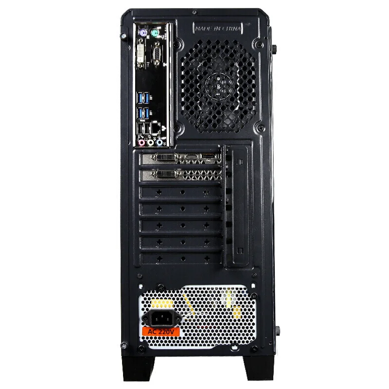  D2 i7 8700 DIY Gaming PC Desktop 120mm RGB Water Cooler Liquid Cooling Computer GTX1060 GPU 240GB S
