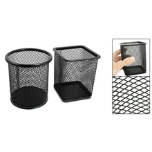 Доступная промо-акция! 2 шт сетка прямоугольник цилиндр канцелярский держатель коробка черный