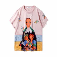 Модные женские повседневные футболки с рисунком граффити летние беговые свободные топы футболки шикарные удобные футболки с коротким рукавом