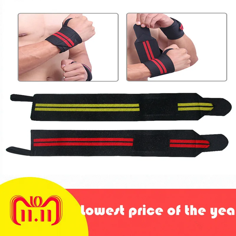 

New Adjustable Wristband Wrist Band Brace Wrap Bandage Gym Strap Wrist Support Bands For Weight Lifting Exercise Tool