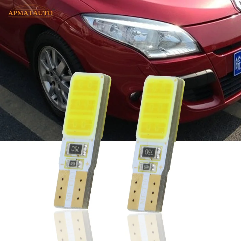 2x T10 W5W для SAMSUNG COB светодиодные боковые габаритные огни лампа Renault Koleos Megane Fluence|chip