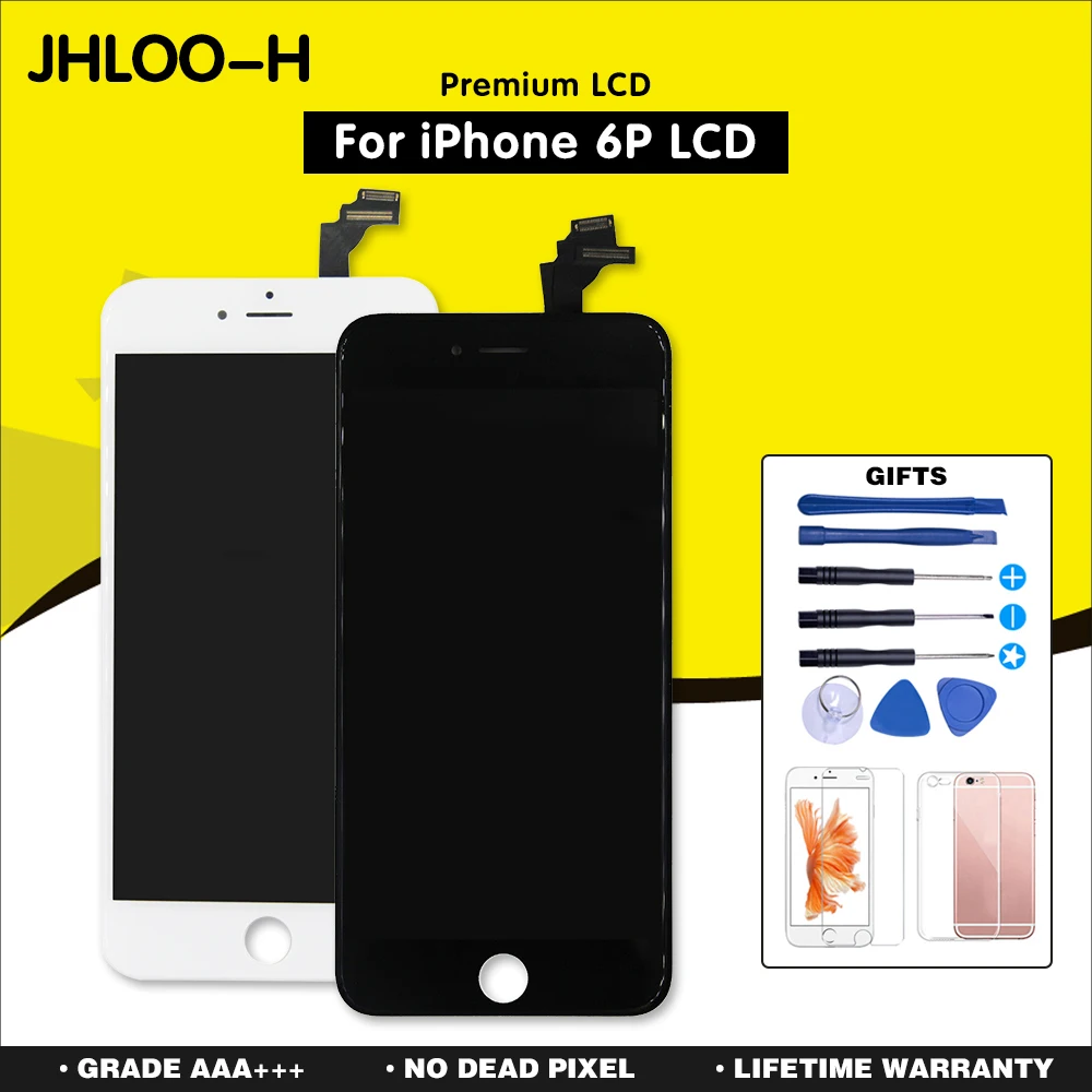 

20PCS/LOT For iPhone 6 Plus LCD With Touch Screen Digitizer Assembly Display Replacement No Dead Pixel 5.5 Inch