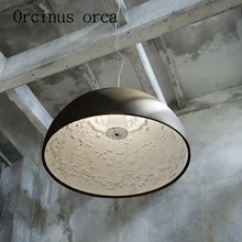 Nordic American originality retro chandelier restaurant garden staircase bar simple modern resin carved Chandelier Postage free nordic simple american village retro lotus led chandelier restaurant bar cafe glass ceiling lamps free shipping