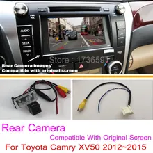 Для Toyota Camry XV50 2012 ~ 2015/RCA & Оригинальный Экран Совместимость/автомобильная Камера Заднего вида Комплектов/HD Резервное Копирование Обратный камера