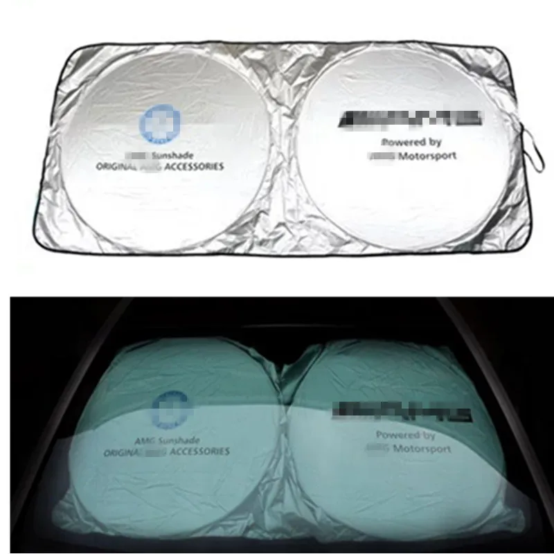 Car windscreen sun visor AMG for Mercedes Benz logo W203 W211 W204 W124