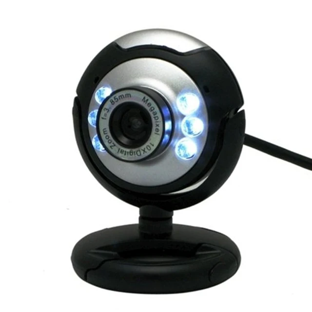 HD 12.0 MP 6 LED USB cam Câmera com Microfone para PC Desktop Do