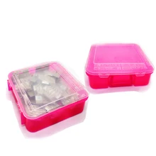 Pink Multifunction Plastic Cover Solid Durable Transparent Stationery Thicken Simple box WH19
