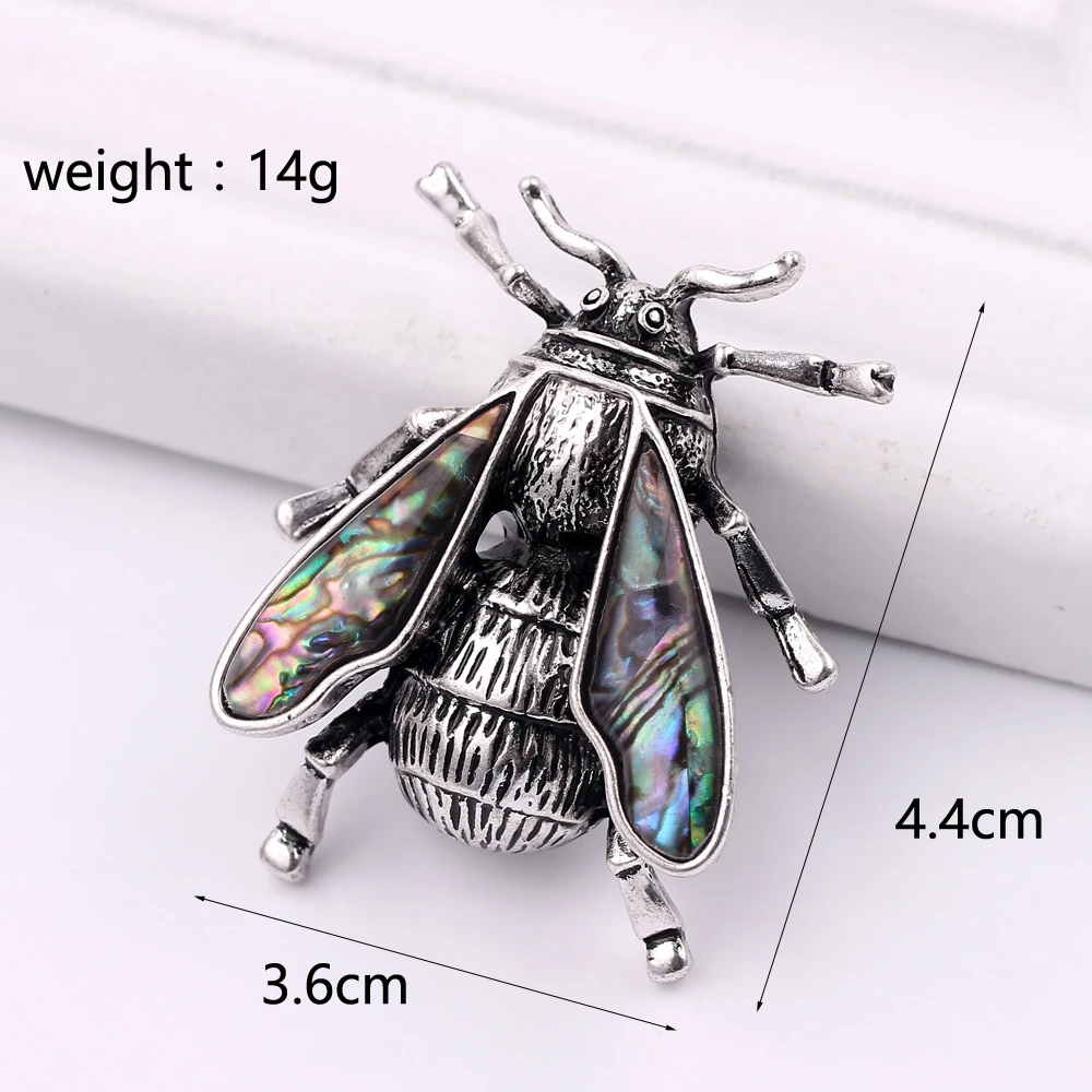 Novel Insect Jewelry Housefly Pendant Necklace Pin for man Unique