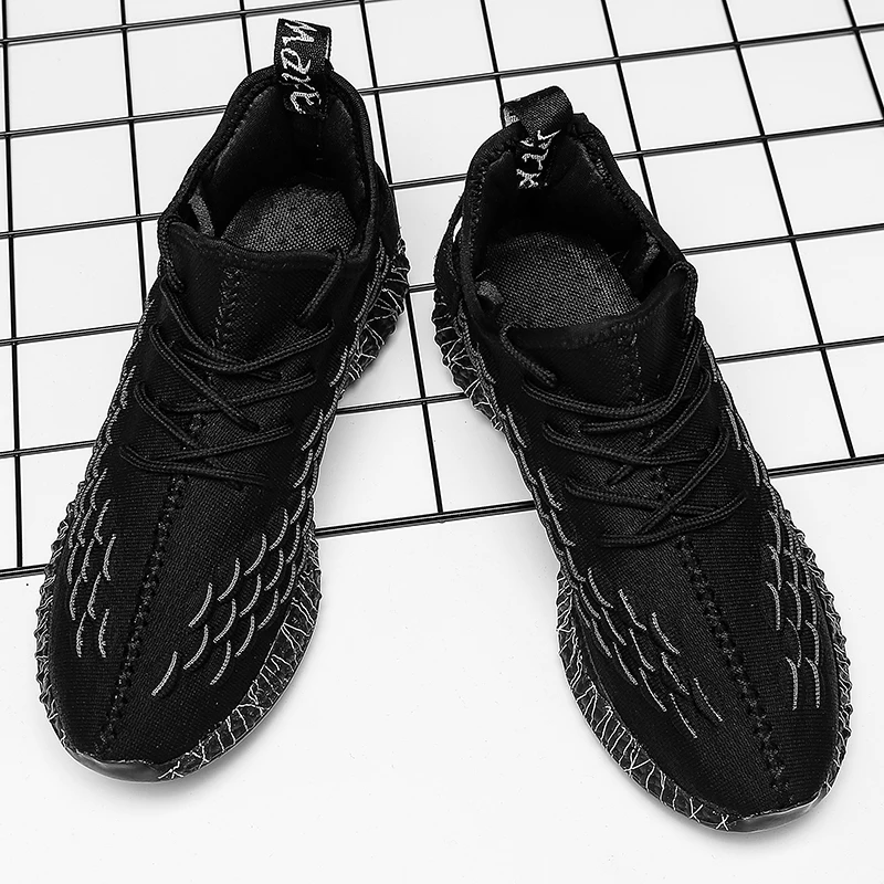 

Men Coconut Shoes sneaker mesh Air breathable Run casual Shoes Flying Weaving Shoes Thick bottom Korean Edition Fashion Summer