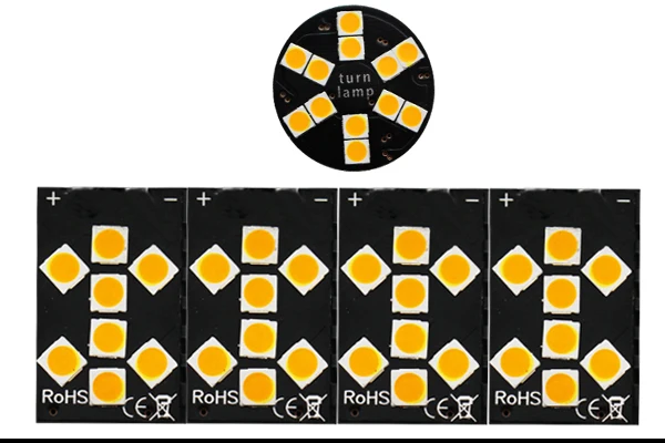 IJDM(4) Canbus Error Free 7440 светодиодный No Hyper Flash 21 Вт янтарно-желтый W21W T20 светодиодный Сменные лампы для автомобильных указателей поворота