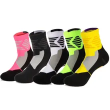 Мужские Элитные спортивные носки дышащие пот впитывающее полотенце подошва амортизирующие носки для бега велосипеда Альпинизма Один размер