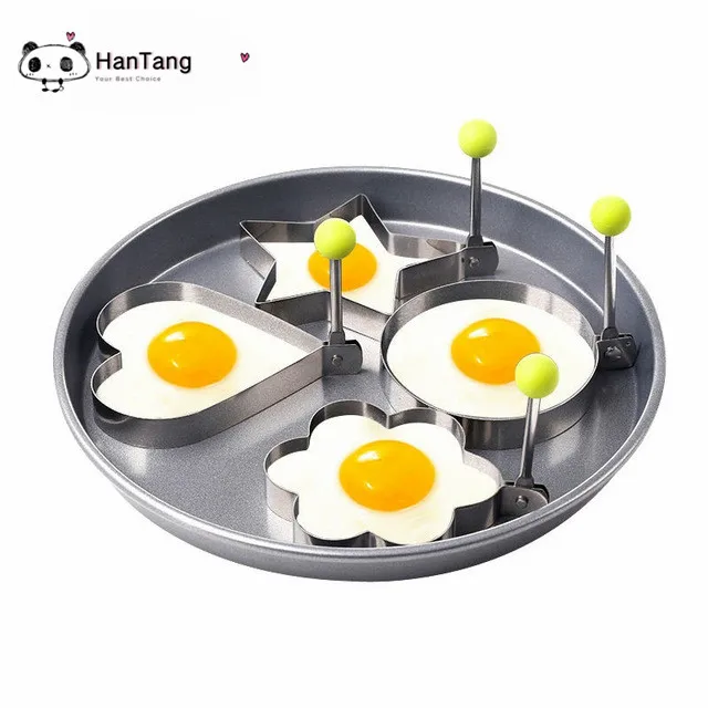 4 шт./компл. нержавеющая сталь, милая Shaped Fried Egg формы для блинов кольца пресс-форма для кухни