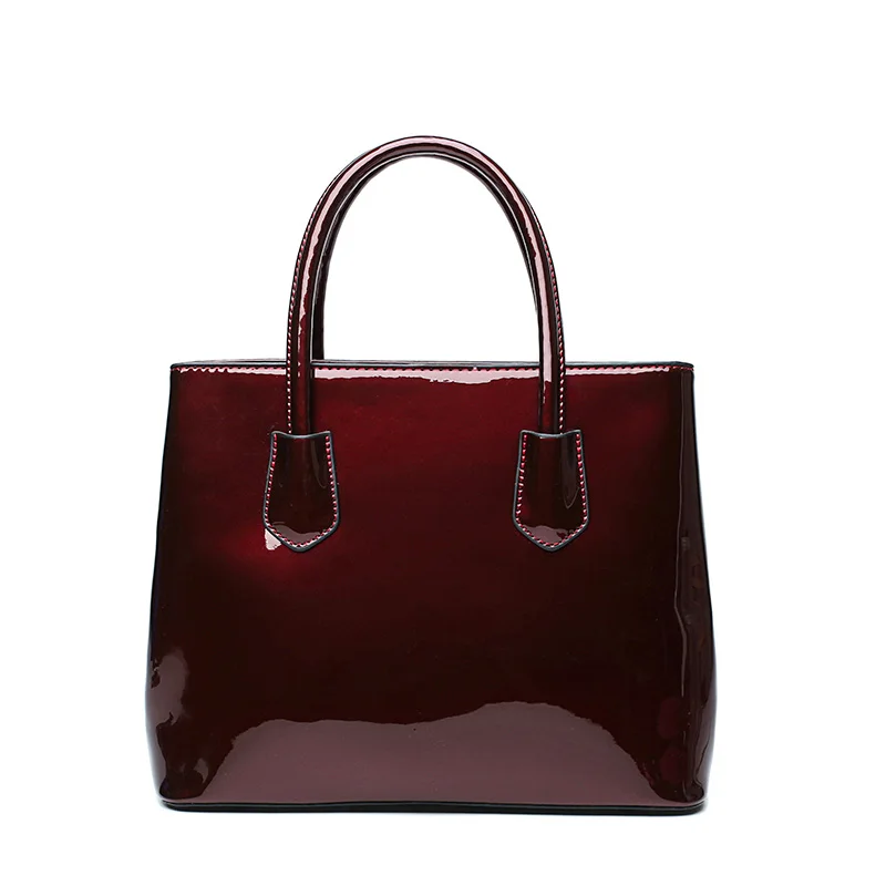 Luxury Patent Leather Bags Women Handbags Shoulder Tote Bag Female Messenger Crossboday Bags Famous Brand Set Sac A Main Femme