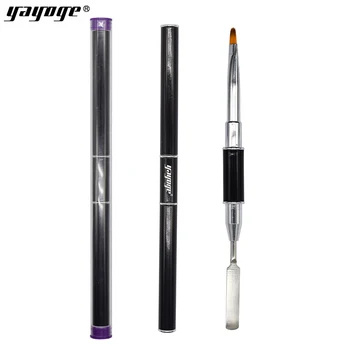 

Yayoge Polytools Gel Brush Double-ended 1pc Poly UV Gel Brush For nail extensions Dual-ended Slice Shape Tool For Nail Tips
