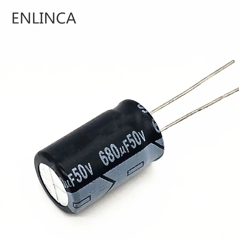 

20pcs/lot H206 50v 680UF aluminum electrolytic capacitor size 13*20 680UF