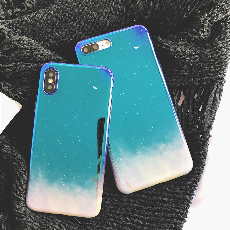Aliexpress.com : Buy Gradient Starry sky blue Ray Case for