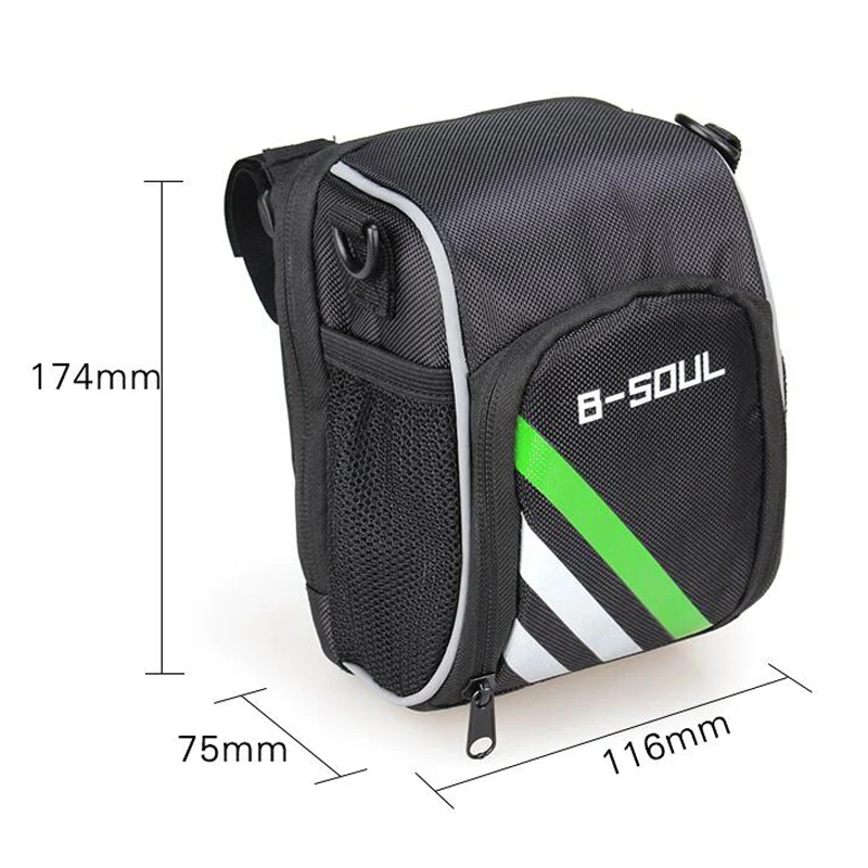 Discount Cycling Bicycle Front Bag Pannier Mountain Bike Handlebar Black Waterproof Kick Scooter Case Outdoor Sport Accessories Tools 0