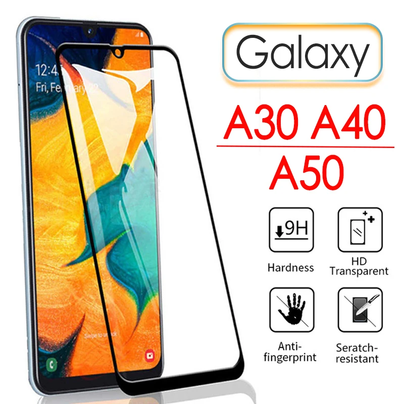 

A50 Protective glass for Samsung a30 a40 A 30 40 50 screen protector On Cam galaxy 50a 30a 9H Film glaxay tremp tempered glas