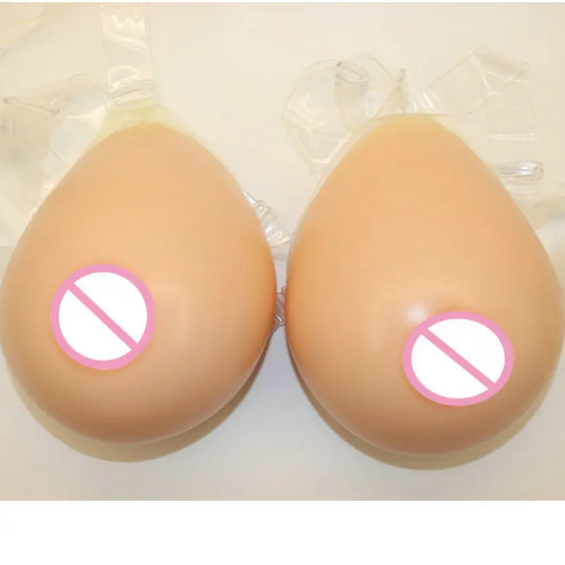 

Teardrop Realistic Silicone Breast Form Artificial Boob Enhancer Chest Bust Tits For Crossdresser 1200-1600g/pair E-G Cup Bra