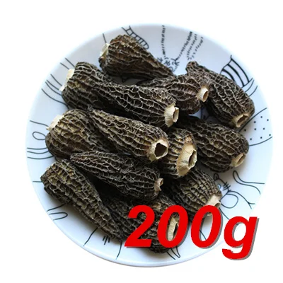 Morchella Morel Грибы сушеные Morels свежие высшего класса для гурманов - Цвет: 200g