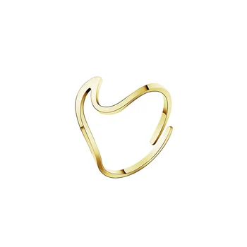 

10PCS Wave Ring Summer Beach Ocean Wire Inspiration Tide Surfer Jewelry Midi Knuckle Mermaid Rings for Women Best Friend Gifts