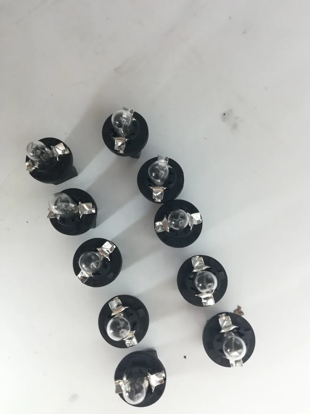 

10x T5 halogen bulbs 10x T5 T5-S1 socket #2721 Lamp Auto Bulb Automotive Lightbulb 12V 1.2W Fit T5 halogen bulbs T5 sockets