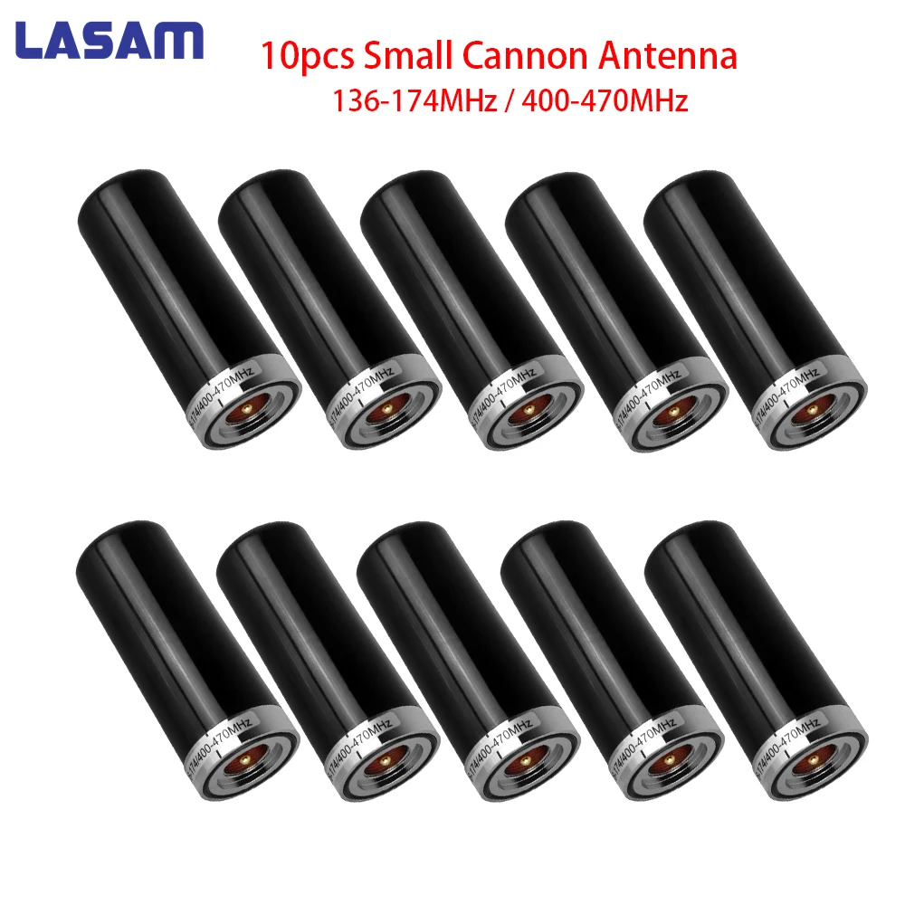 

LASAM 10PCS New Phantom Antenna Dual Band HH-N2RS Antenna for Car Vehicle Mobile Radio UHF VHF 400-470 136-174MHZ M Interface
