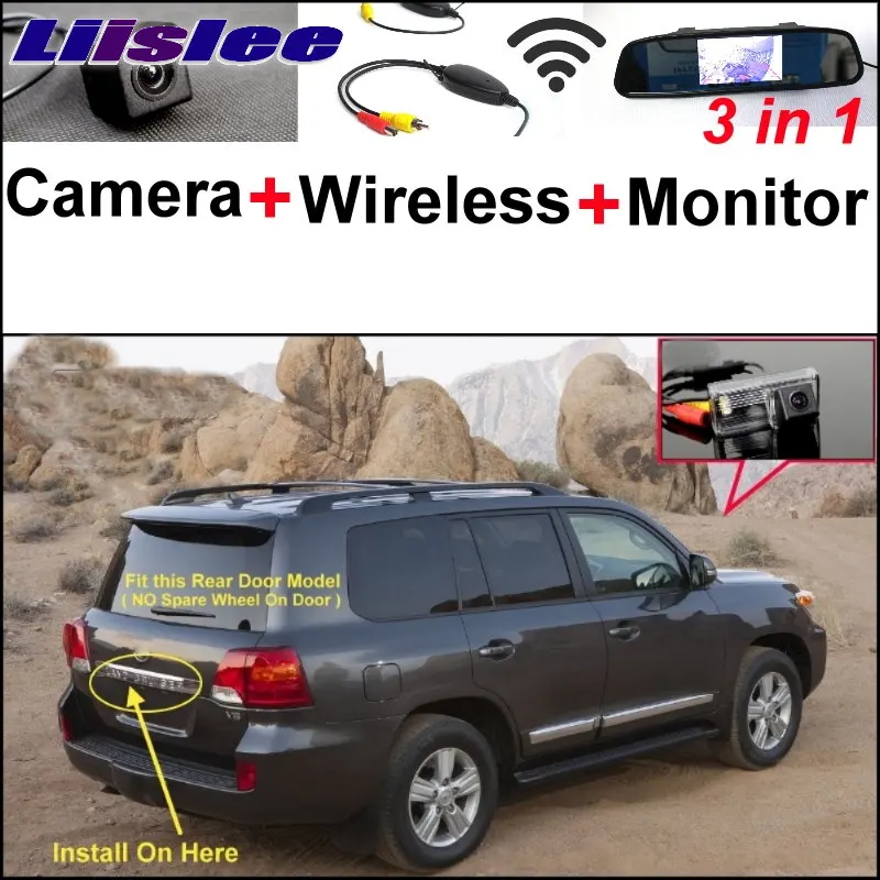 

Liislee 3 in1 Special Camera + Wireless Receiver + Mirror Monitor Parking System For TOYOTA Land Cruiser LC 200 LC200 2008~ 2014