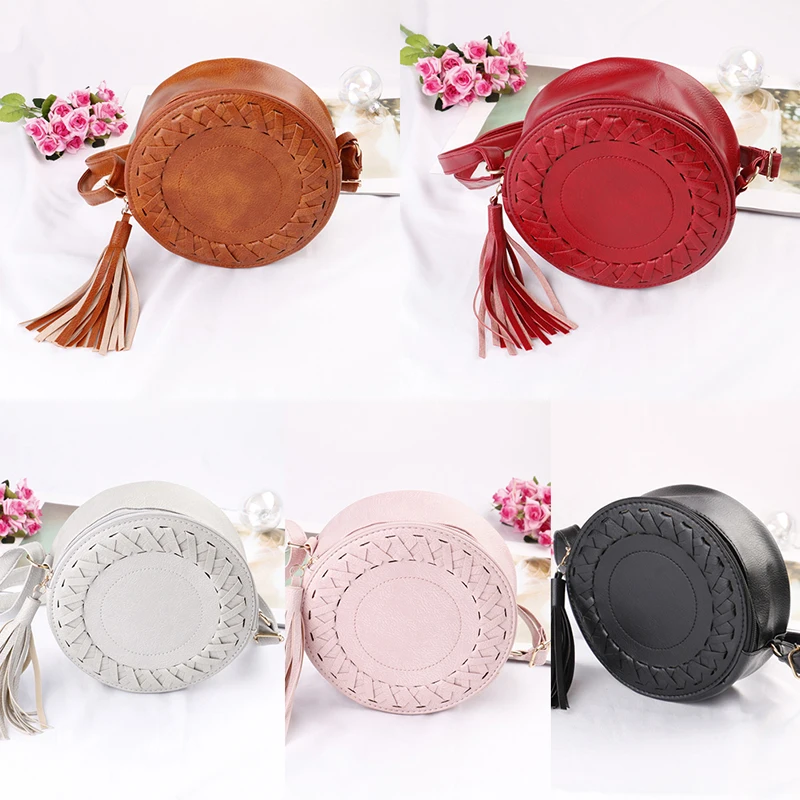 Милая пляжная сумка Bolsos MujerNew модная женская с кисточками круглая плетеная Сумка
