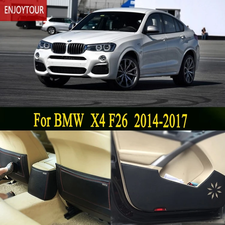 

Car pads front rear door Seat Anti-kick mat Car-styling Accessories For BMW X4 F26 2014 2015 2016 2017 2018