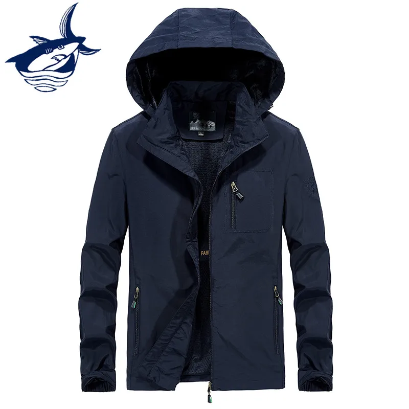 

Summer Thin Jacket Quick Dry Waterproof Jacket Men Tace & Shark Brand Men's Windbreakers Anti-UV Sun-Protective Sportswear