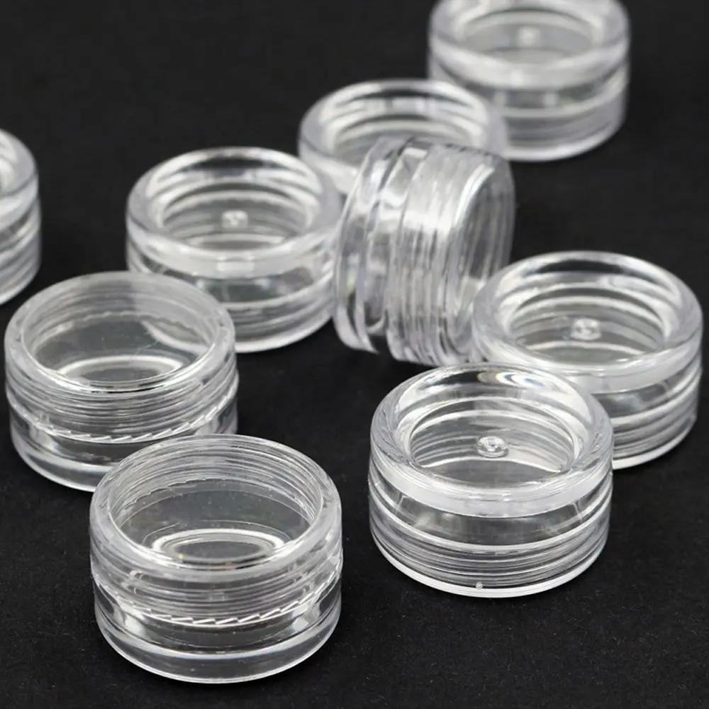 

20pcs Clear Plastic Jars Pot Empty Face Lip Balm Travel Mini Sample Container Cosmetic Bottle Tube Hot Sale