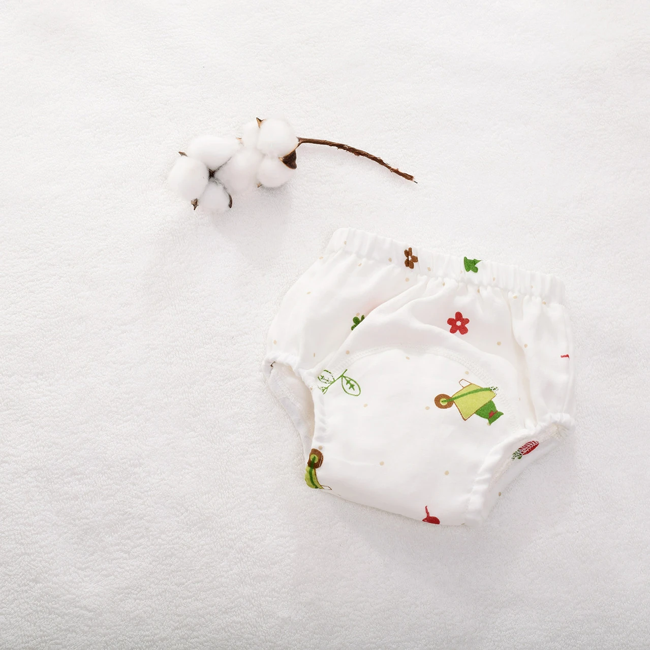 Новые Многоразовые Детские тренировочные брюки младенческой ткань памперсы Подгузники моющиеся хлопковое газовое детские трусы для