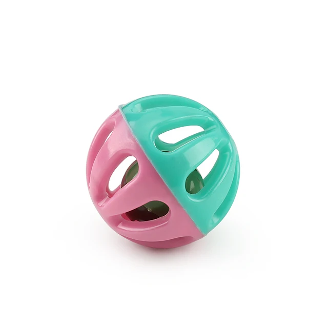 10pcs Plastic Ball Pet Toy Small Bell Balls Cat Toy Hollow Out Cat Toys For Kitten 4