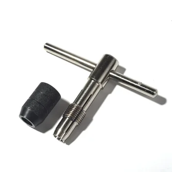 

T-Handle Tap Wrench Chuck Type Capacity M3-M6 1/8"-1/4" Adjustable Hand Tool
