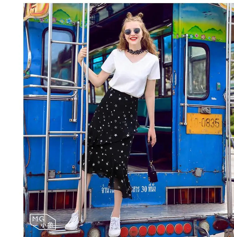 Женская шифоновая юбка средней длины швейная матрица с шаблонами резка Рисование Одежда DIY M106
