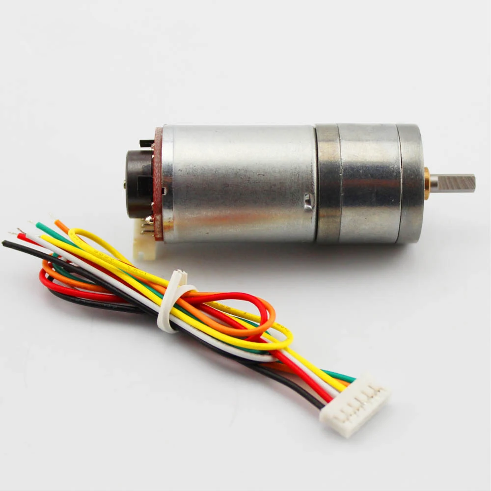 

Encoder 25GA speed gear motor (6 / 12V). With code disc big torque motor, balance car model motor