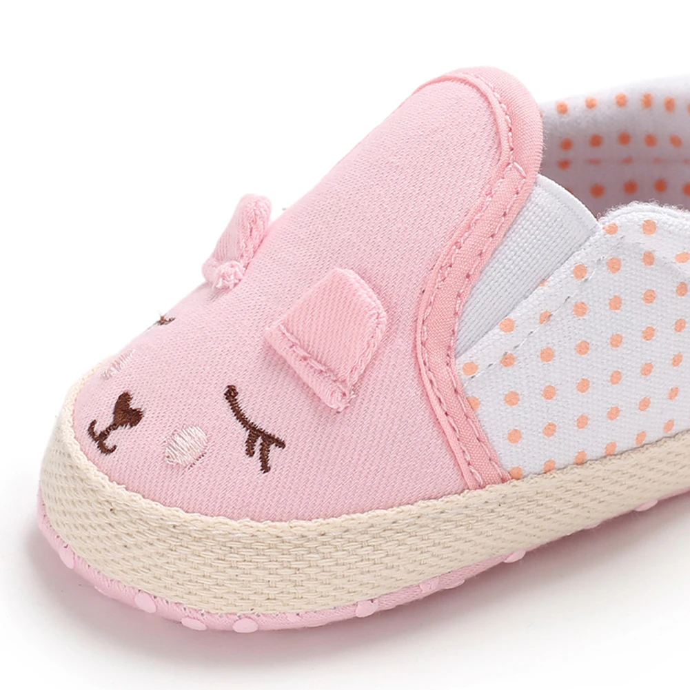 Обувь с милым рисунком для новорожденных мальчиков и девочек; детская обувь для малышей; повседневная обувь для малышей 0-18 месяцев