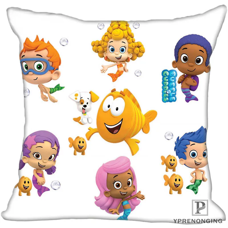 Заказная декоративная наволочка Bubble Guppies квадратная Наволочка на молнии лучший подарок(с одной стороны) 180516-23