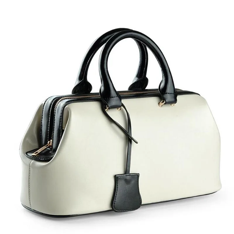 LY.SAHRK off white women genuine leather bag female bag women handbag brand luxury leather 2019 ladies hand bag doctor yellow