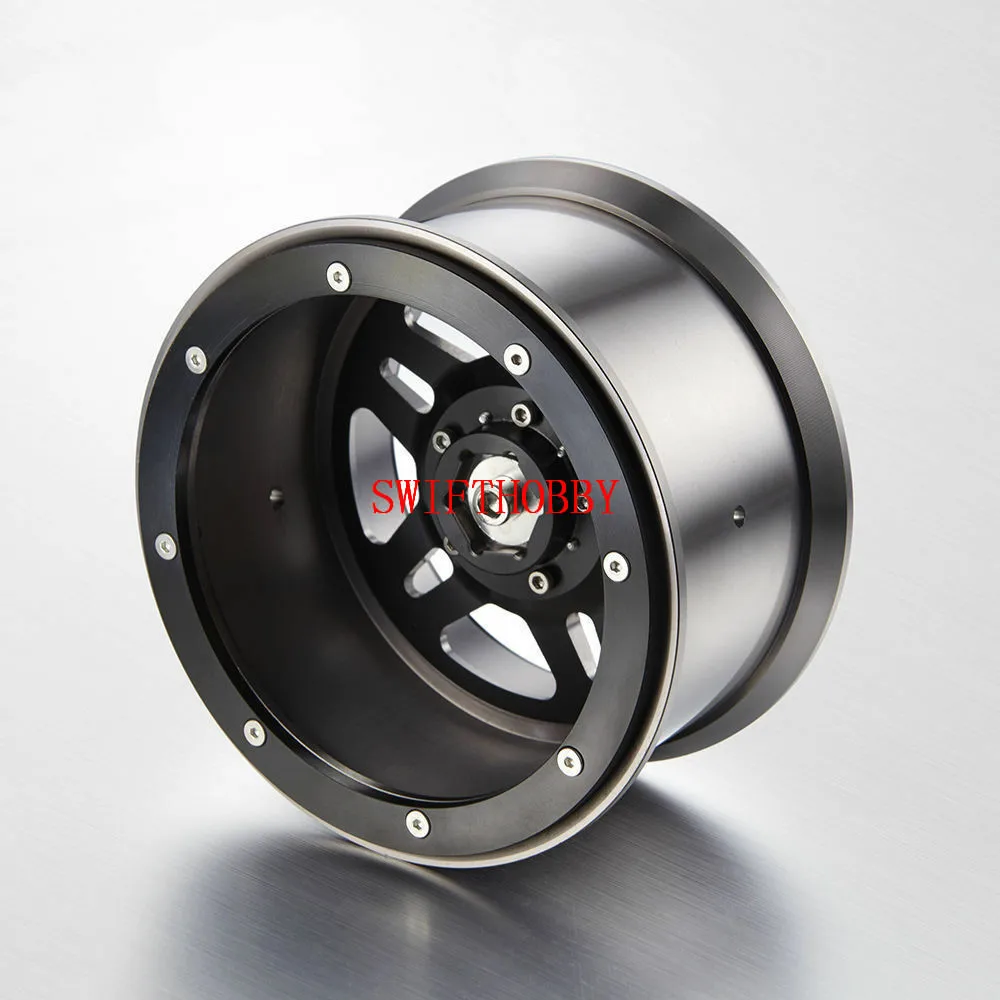 

CNC Alloy 3.8 Inch Beadlock Wheels 5-Spoked 2 pcs W/O Tire For RC Crawler
