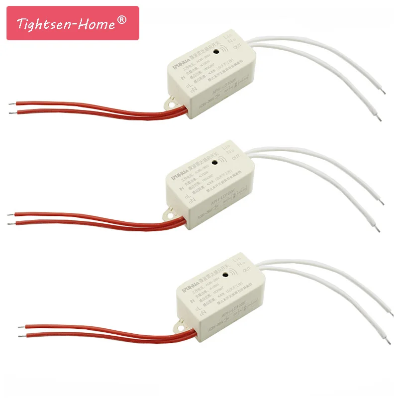 

LED intelligent human body microwave radar sensor switch controller fire strong light control module stairs ceiling lamp 220V