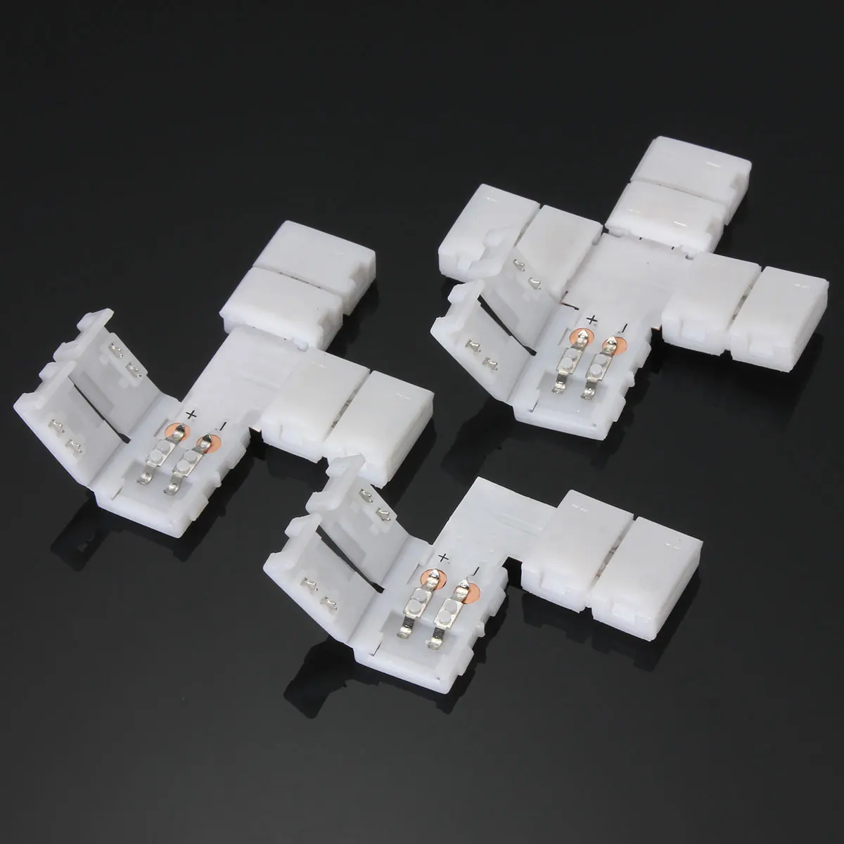 

8mm 10mm X L T Type Shape LED Strip Light 5050 SMD Adapters Accessories PCB LED Strip No soldering
