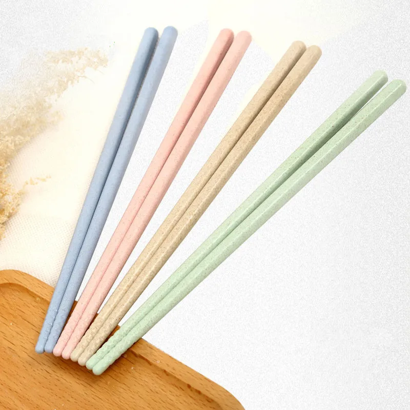 4-Pairs-Wheat-Straw-Non-slip-Chopsticks-Household-Japanese-Tableware-Creative-Chopsticks